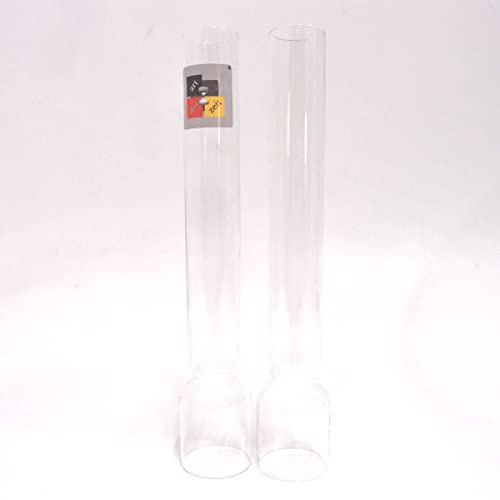 Glaszylinder 223 28 39 mm 2x Petroleumlampe klar Ersatz Kosmos Glaskolben Lampe