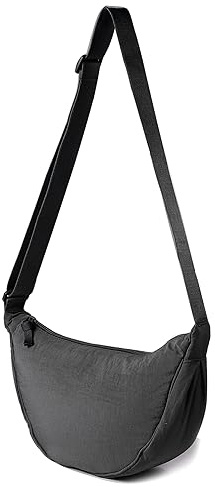 Borsa a Tracolla,Borsa a Tracolla per Donna Borsa a Tracolla Piccola in Nylon a Mezzaluna Morbida Borsa a Tracolla Casual Borsa a Tracolla Zaino a Tracolla