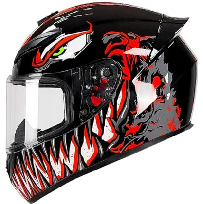 Full face Motorrad Helm Integraler Motorradhelm, Motocross,Vollhelm, ECE geprüfter Straßen-Integralhelm, Erwachsene, Männer und Frauen, Integralhelm für Rennen, Berg, Abfahrt