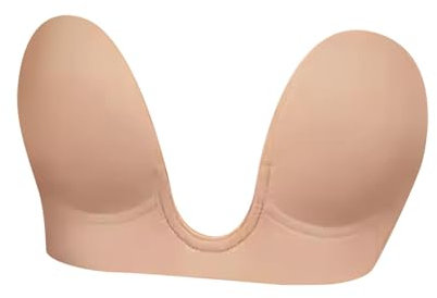 Baoblaze autoadhesivo, escote profundo, sin tirantes, espalda abierta, lencería, U profunda, con cinta adhesiva, SG