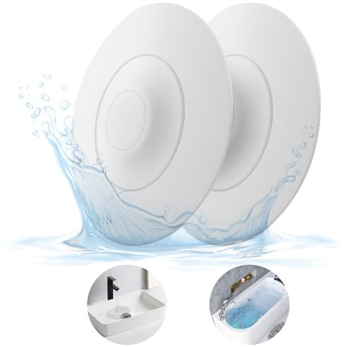 HUAERSICO Tapon Bañera Universal - 2 Piezas Suave Tapon Fregadero Cocina Silicona - Tapón de Desagüe Universal a Presión con Filtro de Comida y Pelo para Fregaderos, Lavabos y Bañeras