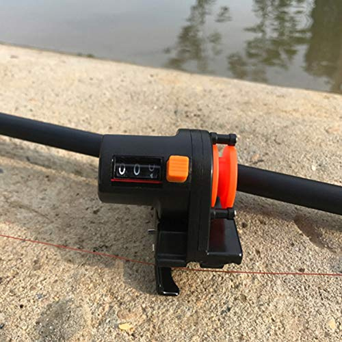 ZAWELIYO 2 Uds Cuentametros de Pesca 0-999M Buscador de Profundidad de Línea de Pesca Herramienta de Cuentametros de Pesca con Corredor de Línea Fuerte