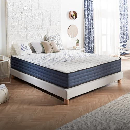 Naturalex Matratze 140x200 cm Perfect Dream Kaltschaummatratze Härtegrad H3 - Öko-Tex Zertifiziert - Latex Blue 7 Zonen Matratze Höhe 26 cm - Made in EU