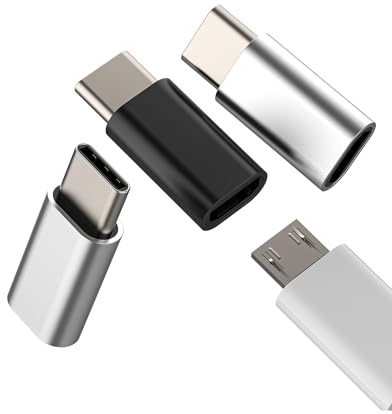 Adaptador Carga Micro USB A USB C(3Pack)Android Hembra Cable Tipo C Macho Convertidor Para iPad Cargador Conector Compatible Para Samsung Adaptadores Apple IPhone Type-C Enchufe to-tp