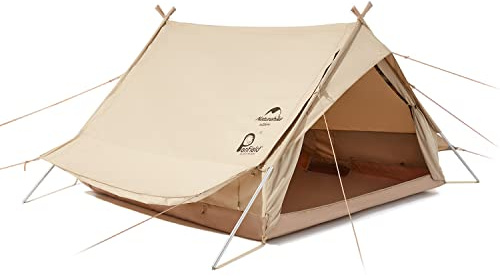 Naturehike Hus Campingtält för 2 Personer Vattentätt Vindtätt Lättviktstält Liten Pack Storlek Familj Bomullstält för Festivalen Camping Resor Trekking Trädgård