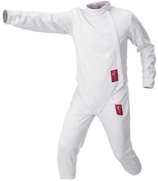 RJPzidK Fechtanzug 3-teiliges Sets 350N Anti-Dorn-Stoff Fechttrainingskleidung Fechttrainingsanzug (Hose/Jacke/Weste) für Rechtshändige Fechter(36#)