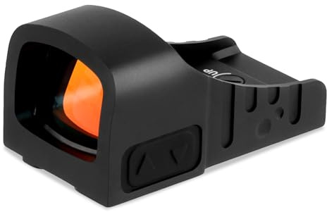 ToopMount 21 x 16 mm Rotpunktvisier, Unteres 1/3 Co-Witness Shake Awake GK MOS Red Dot Visier, 3 MOA Rotpunkt Zielfernrohr mit 10 Ebenen Absehen