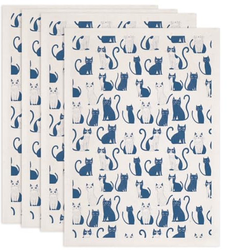 SUPERDANT 4 unids Papel de transferencia de cerámica De Gato De Dibujos Animados Para Calcomanías de cerámica De Animales arcilla papel de transferencia esmalte 52x37cm