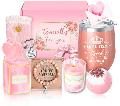 Wonsta Birthday Pamper Gifts for Women Girls Self Care Get Well Soon Gifts for Women Ladies Pamper Hamper Birthday Present for Mum Wife Girlfriends Friend Sister