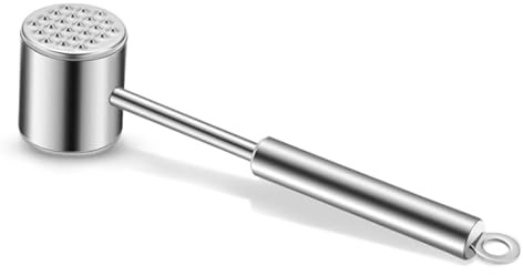 MAXCOOK Fleischhammer Edelstahl 18/8, Doppelseitiger Fleischklopfer Schnitzelklopfer, Hochwertiger Fleischzartmacher mit Ergonomischem Griff, Spülmaschinenfest, Meat Tenderizer für Steak und Geflügel