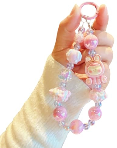 Pjeghbvop Beaded Phone Wrist Strap Colorful Handfree Wristlet Anti Lost Lanyard Cellphone Lanyard