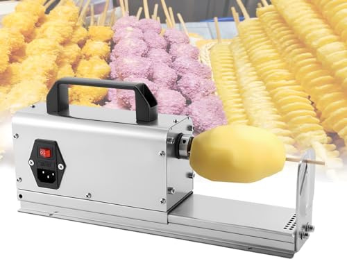 PRECISTECH Cortadora De Patatas Para Uso Comercial, Cortadora Eléctrica De Verduras Profesional, Dos Juegos De Cuchillas, De 2 Mm Y 2,5 Mm De Grosor Respectivamente
