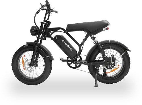 QIKAITU E6 E Bike, 48V 15Ah Akku Elektrofahrrad Ebike, E Fatbike mit 20 x 4.0 Tire, 250W E-Bike 100KM Range 7 Gang Hydraulische Scheibenbremsen LCD-Anzeige (Schwarz)
