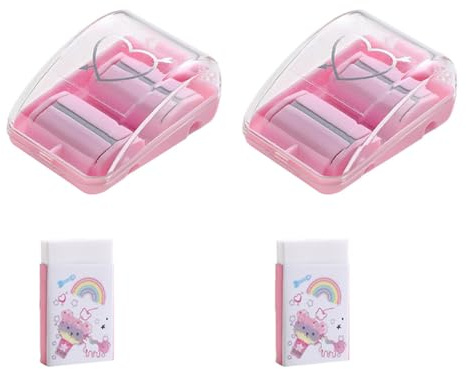 KICHOUSE Set da 2 Raccoglitori Briciole Portatili in Plastica Leggera Design a Rullo Inferiore per Pulizia Scrivania, per Casa e Scuola