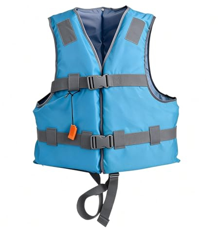 Swim Vest Unisex Man Women Jackets with Strap and Whistle Reflective Strips Gilet Swimsuit for Beach Play Snorkeling Holiday Paddleboarding Fishing Pool Summer Kayaking