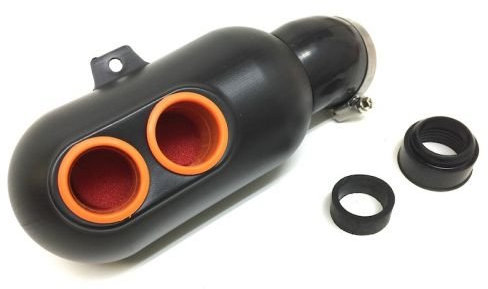 Tuning Doppel-Luftfilter Airbox 28mm 35mm 50mm – Passend für Zündapp, Hercules, Kreidler, Motorrad, Roller, Mofa, Moped