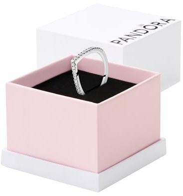 Pandora Wishbone-Ring, funkelnd, Sterlingsilber, mit klarem Cubic Zirkonia