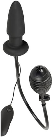 You2Toys Inflatable Vibrating Butt Plug - aufpumpbarer Vibro-Analplug für Männer und Frauen, steuerbar per Fernbedienung, 7 Vibrationsstufen, schwarz