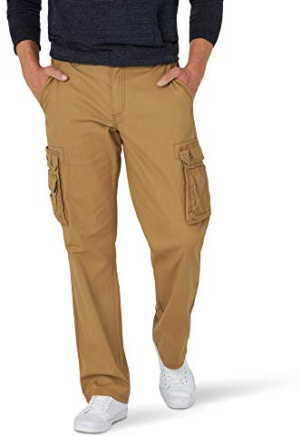 Lee Wyoming cargobyxa för män med avslappnad passform, Bourbon, 34W x 32L
