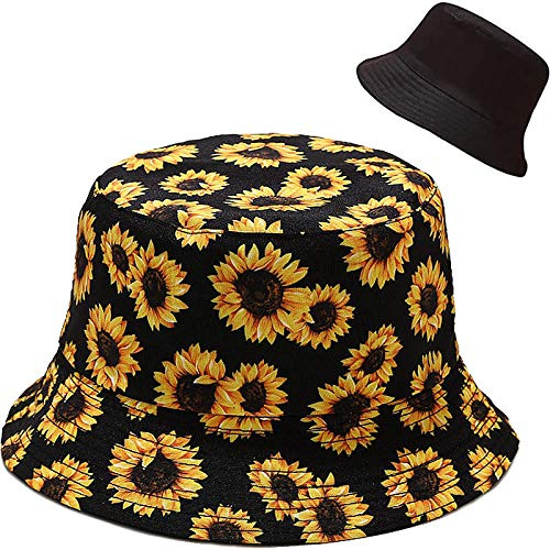 XYIYI Reversibel Fischerhüte Anglerhut Sonnenhut Für Damen Mädchen
