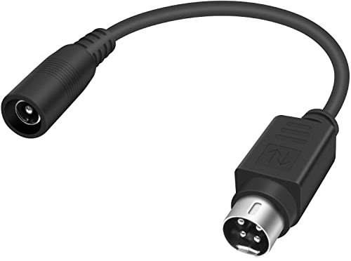 Duttek DC to 4 Pin Power Cable, DC5.5 x 2.1mm Female to 4 Pin Male Adapter Cord Power Cable for DVR, Thermal Barcode Printer, LCD TV, 15cm