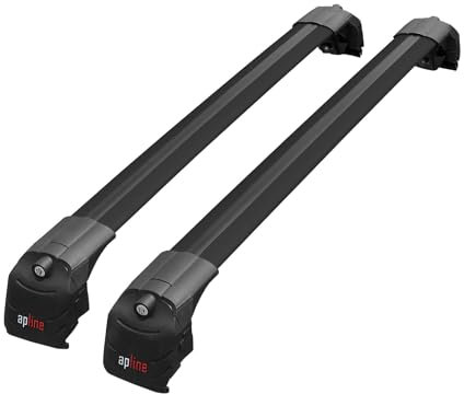 apline Compatible con Volvo XC40 2018-2025 Ace-2 Barras de Techo Auto Portaequipajes Barras Transversales Negro Aluminio 2 Barras
