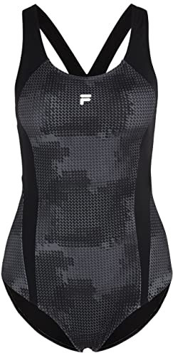 FILA Damen Sanya Badeanzug, Bittersweet Pills Camo AOP, M