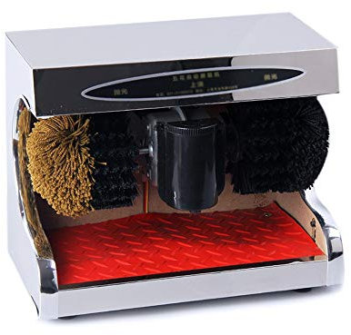 Machine de cirage de chaussures, processeur de cirage de chaussures Ed entièrement automatique contrôlé par capteur infrarouge au sol pour cireuse de chaussures électrique de salle de club de banque