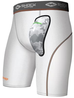 Shock Doctor Unisex Sd30638 Kurz mit Körbchen, Weiss/opulenter Garten, Einheitsgröße