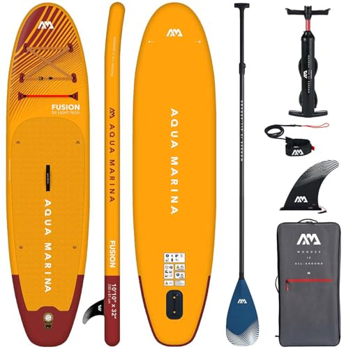 Aqua Marina Aufblasbar Sup Board Stand up Paddle AQUAMARINA Fusion Komplette Packung 330x81x15cm