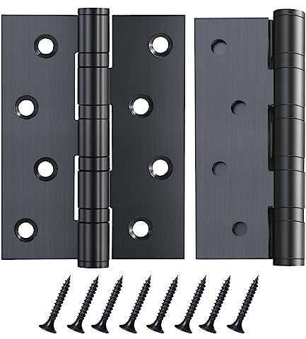 Metafort Charnière Porte, Charnière en Inox 304, Charnière Porte Lourde Pour Portes Fixes 100 mm 2Pcs