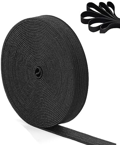Elastique Couture, 10 Mètres Bande élastique , Ruban élastique 15mm de Large, pour Pantalons Élastiques, Ménage Bricolage Artisanat, Noir
