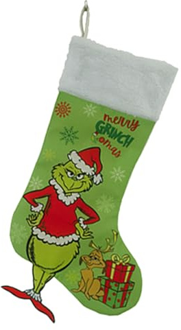 Tuzsocr Große Weihnachtsstrumpf, personalisierbar, hängende Weihnachtsstrumpf, zum Aufhängen, Tasche, Süßigkeitenbeutel, Strümpfe, Strümpfe, gestrickt, DIY, für Baum, Kamin (Stil 1)