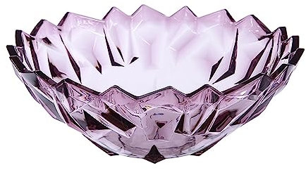 Fruit Bowl 3 PCS Modern Living Room Fruit Tray Household Transparent Dried Fruit Tray Simple Plastic Red Black Purple Glass Bowl