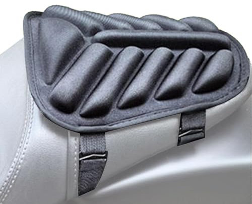 Cuscino per sedile moto in gel, cuscino per sedile passeggero, traspirante e ammortizzante, morbido cuscino a nido d'ape per lunghe pedalate