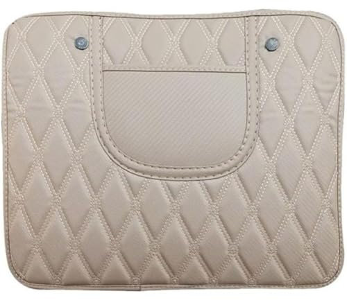 SRTMIRJJ 2 Stück Auto Rückenlehnenschutz für C-Max Energi C-Max Hybrid Ecosport, Wasserdicht Autositz Kickschutz Anti-Schmutzig Kick Pad Interieur Zubehör,Short-D/Beige