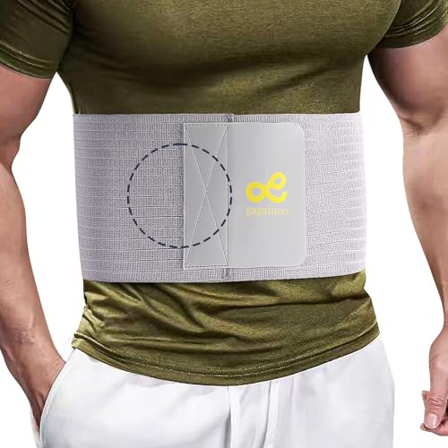 NabelbruchBandage.6.88Nabelhernie Gürtel Herren / Damen - Bauchgurtel für Hernie: Nabel, Inzisional, Epigastric, ventral. Leistenbruch Gürtel (Nabelbruch). Hernie Bauchweggürtel für Frauen & Männer-L