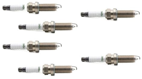 KFJFDHES 4-8PCS Iridium Platin Kerzen Ersetzen for VR7SPP33 0242135524 BERU 12VR-7SPUX Nissan 22401-CK81B Taschenlampe LD6RTIP-11 Auto Teile Zündkerze Solides Terminal(6 Pieces with Box)