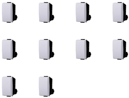 Pulsante 1P 10A compatibile Bticino Matix Colore Bianco