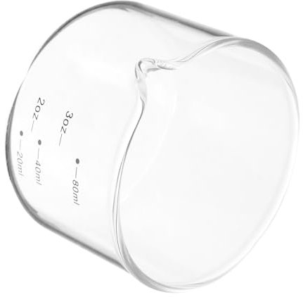 Cabilock Jarra De Vidrio Pequeño Para Leche Taza De Espresso Medidora Ideal Para Fiestas