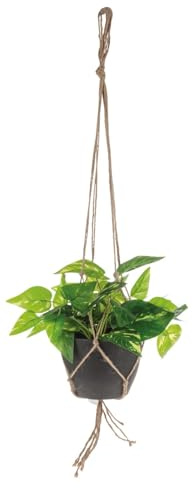 artplants.de Hiedra Artificial en Maceta Colgante Cason, Verde, 60 cm