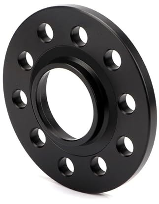 Spurverbreiterung 2 Stück Universal Serie Auto 3 5 8 10 12mm Spurverbreiterung Adapter PCD 5x108 CB 63.4mm 5 Ösen Hubcentric Spurverbreiterungen Distanzscheibe Räder(2PCS 15mm Black)