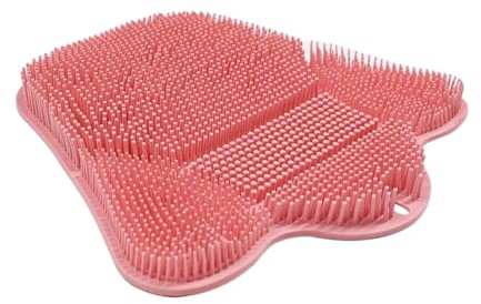 Nettoyeur Pied Douche En Silicone - Tapis Exfoliant Murale Avec Ventouses Pour Hommes Et Femmes - Soin Pieds Secs Et Talons - Idéal Salle De Bain, Dortoir, Usage Domestique