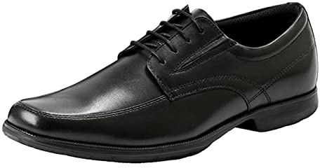 Scarpe in pelle da uomo retrò, scarpe da uomo con tacco, scarpe da lavoro con lacci, scarpe da sposa, eleganti, casual, tinta unita, antiscivolo, comode da uomo, Nero , 39 EU
