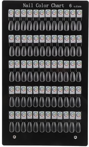 Présentoir à Ongles en Acrylique Noir, 60 Emplacements, Amovible | Support Magnétique pour Nuanciers, Affichage Réaliste des Couleurs, Usage Salon et Maison, pour Techniciens