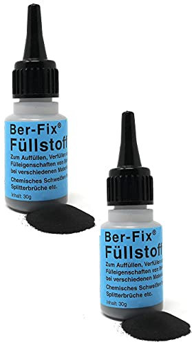 Ber-Fix Füllstoff-Granulat für Schweißnahtkleber Schwarz für KFZ 2x 30g