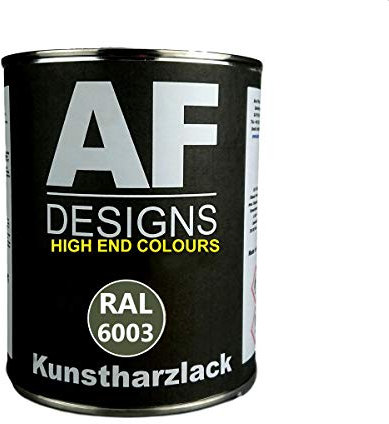 1 Liter Kunstharz Lack Buntlack Kunstharzlack RAL6003 OLIVGRUEN glänzend