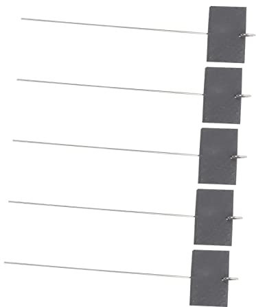 Tofficu Pflanzenetiketten Satz Garten Pflanzenbeschriftung Pflanzen Schiefer Mit 40cm Metallstab Schwarz Natürlich Für Gartendekoration Und Pflanzennamen
