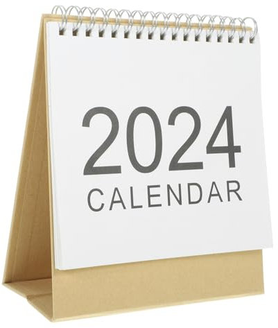NUOBESTY Tischkalender Aus Dickem Papier Monatskalender Zum Schreiben Von Terminen Freistehender Schreibtischkalender Für Zuhause Und Büro Dekorativer Kalenderornament