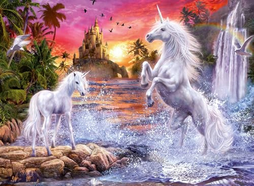 Ravensburger Puzzle Einhörner am Fluss - 500 Teile Puzzle für Erwachsene | 500 Teile Puzzle, Erwachsenenpuzzle, Geschenk für Frauen und Männer